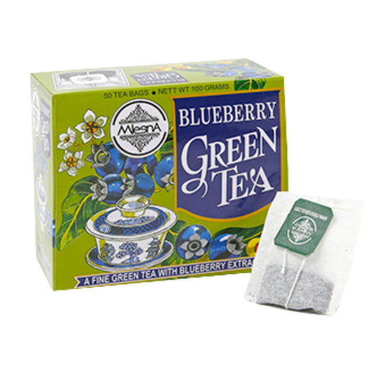 Té verde con arándanos Mlesna (100 g) 50 bolsitas