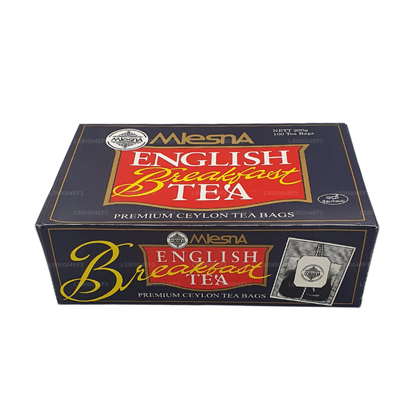 Té inglés para desayuno Mlesna (200 g), 100 bolsitas de té