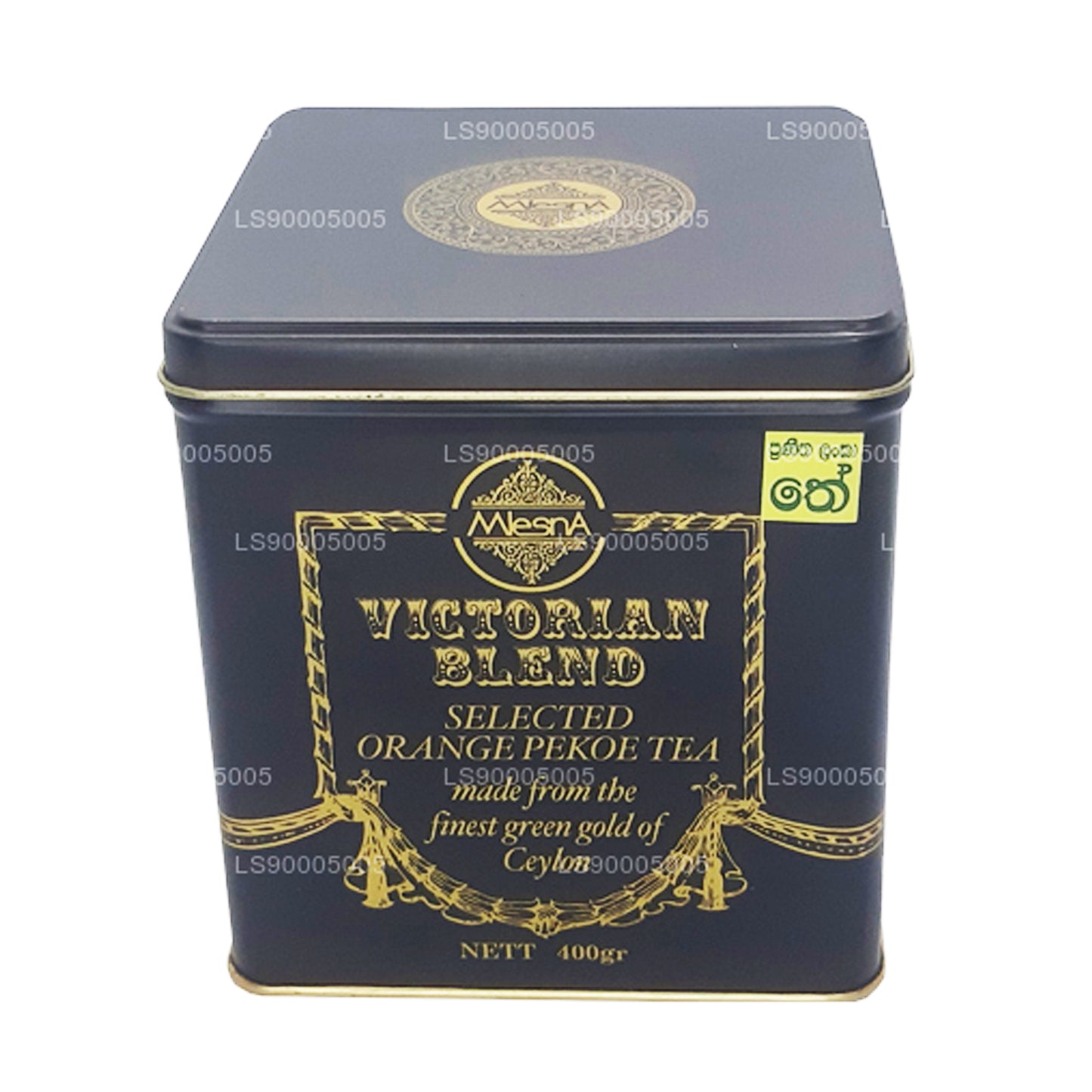 Carrito Mlesna Victorian Blend OP Leaf Tea de metal negro