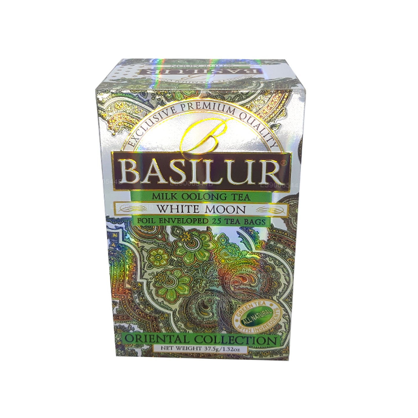 Té Oolong con leche Basilur White Moon (37,5 g) 25 bolsitas de té