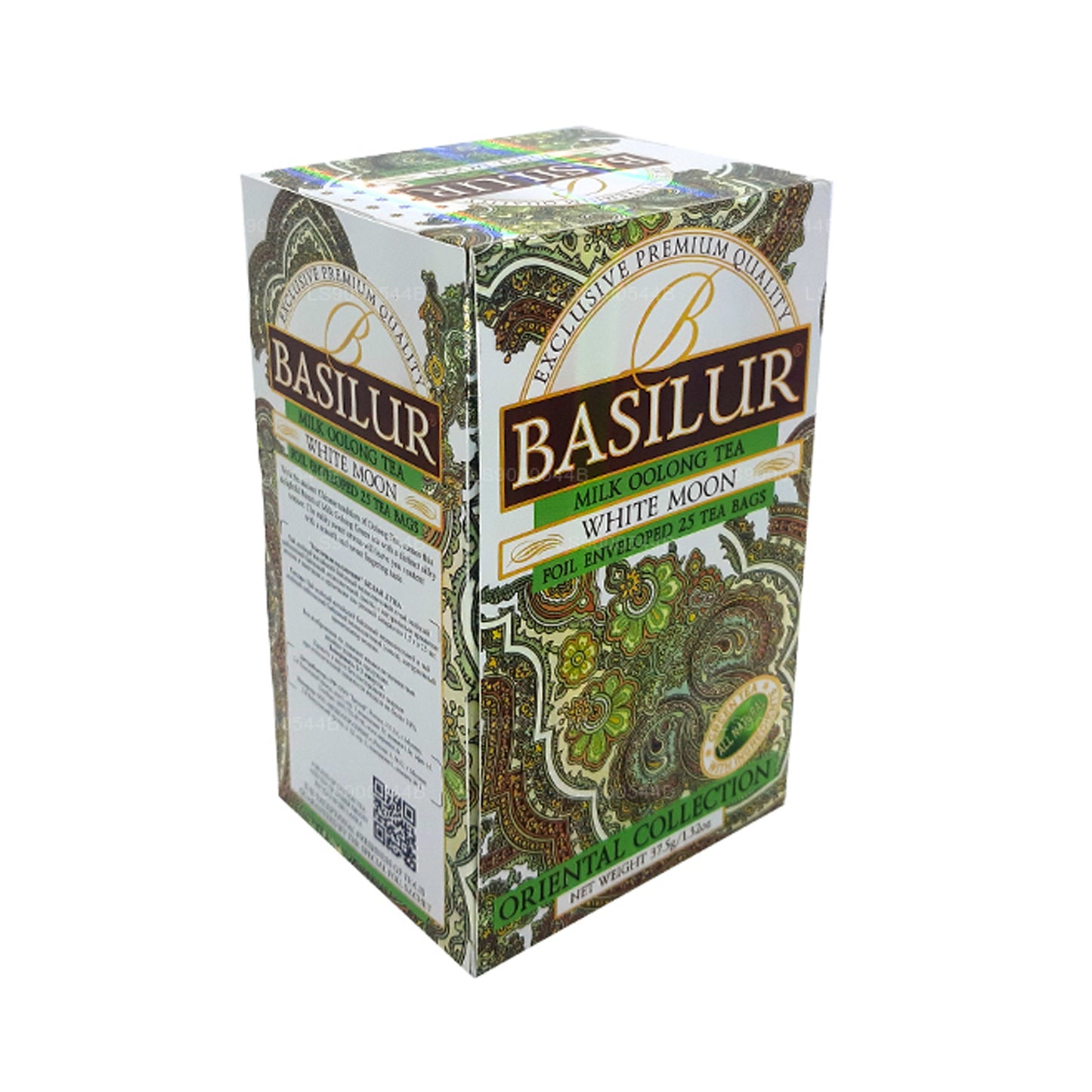 Té Oolong con leche Basilur White Moon (37,5 g) 25 bolsitas de té