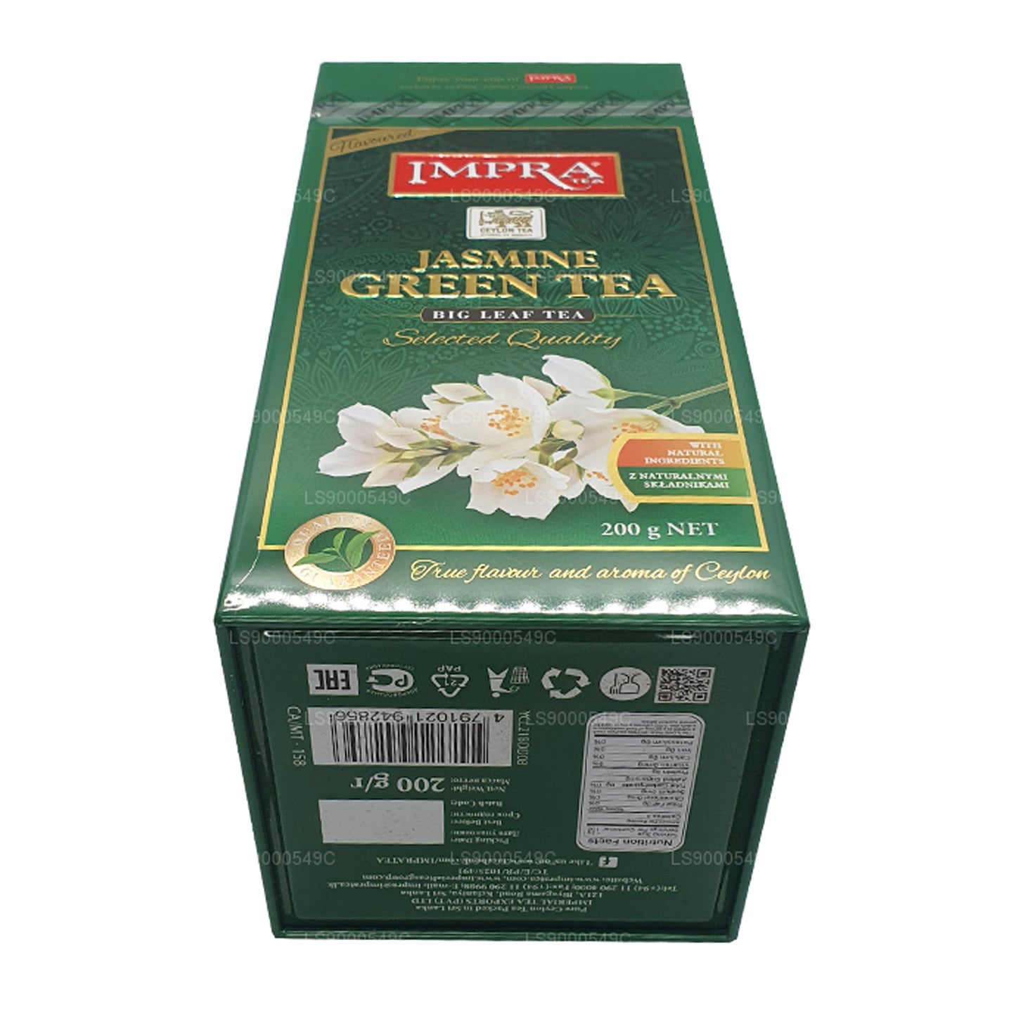 Carrito de té verde Impra Jasmine Big Leaf (200 g)
