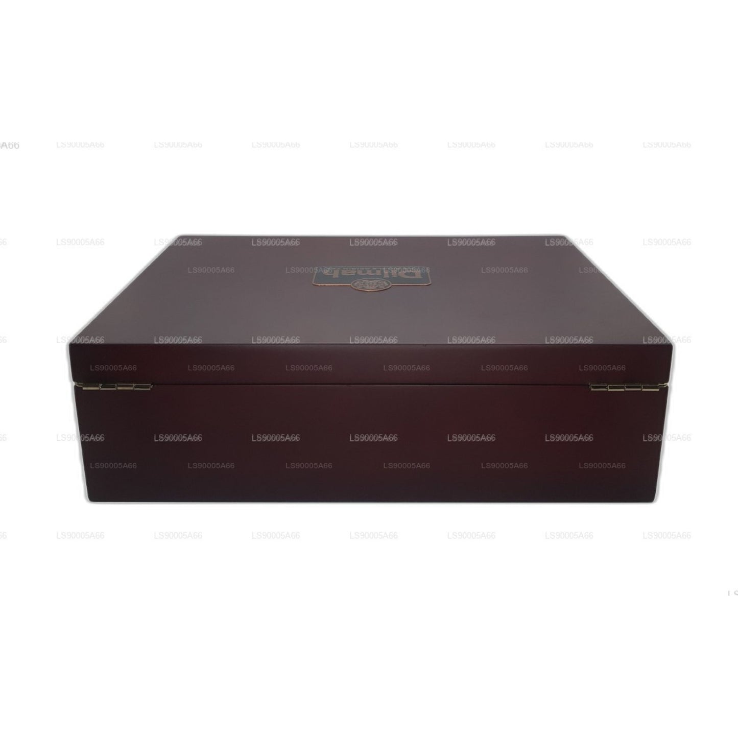 Presentador de madera de lujo Dilmah con tapa (12 variedades)