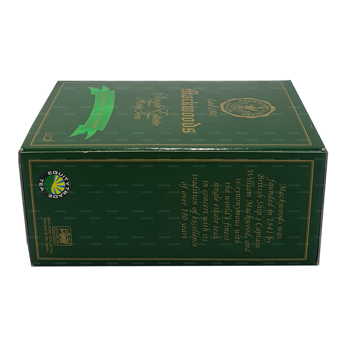 Té negro de Ceilán de hojas sueltas Mackwoods Single Estate Broken Orange Pekoe Fannings (BOPF) (200 g)