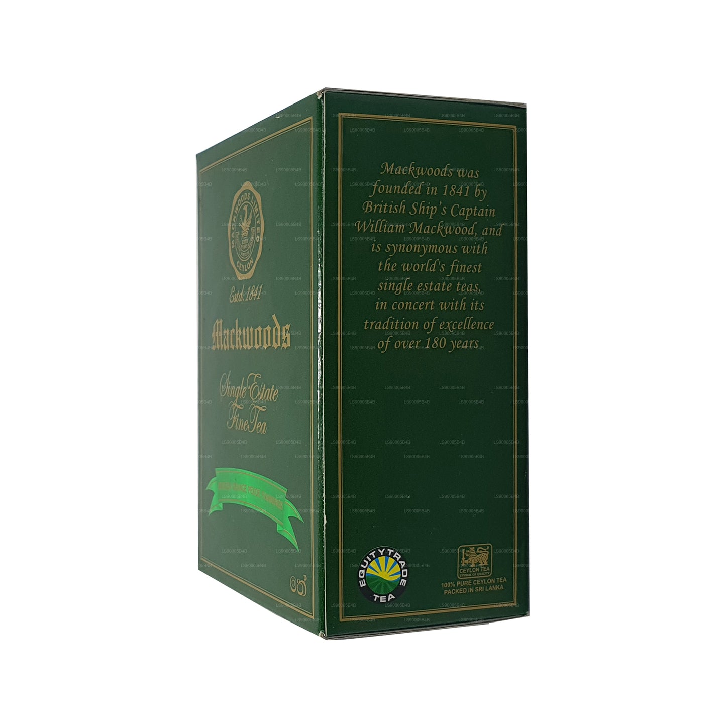 Té negro de Ceilán de hojas sueltas Mackwoods Single Estate Broken Orange Pekoe Fannings (BOPF) (200 g)