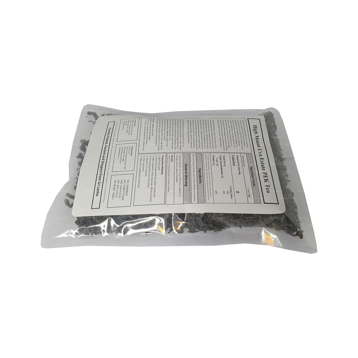 Té Lakpura® Uva High Mount Uva Estate PEK (100 g)