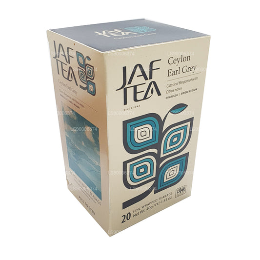 Jaf Tea Ceylon Earl Grey (40 g), 20 bolsitas de té