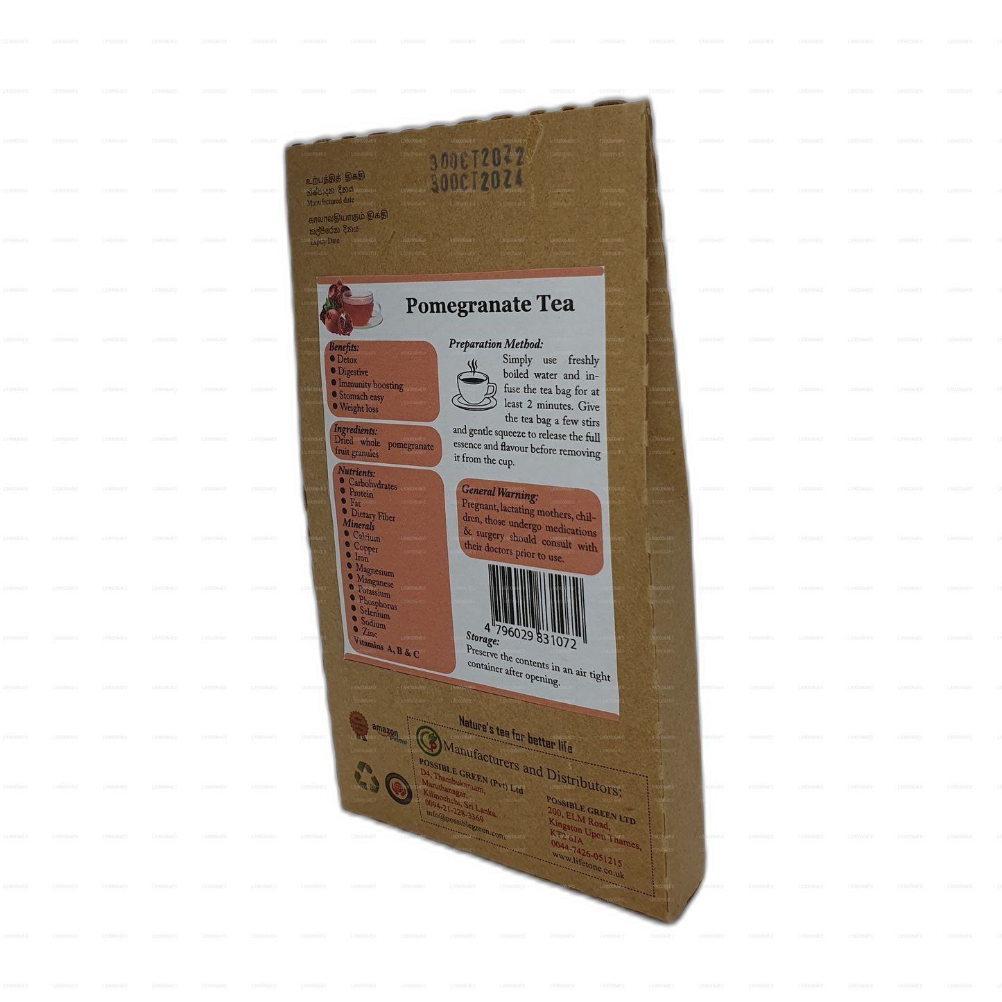 Té de granada Lifetone (30 g)