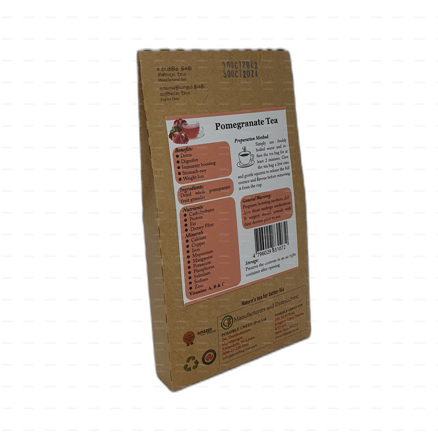 Té de granada Lifetone (30 g)