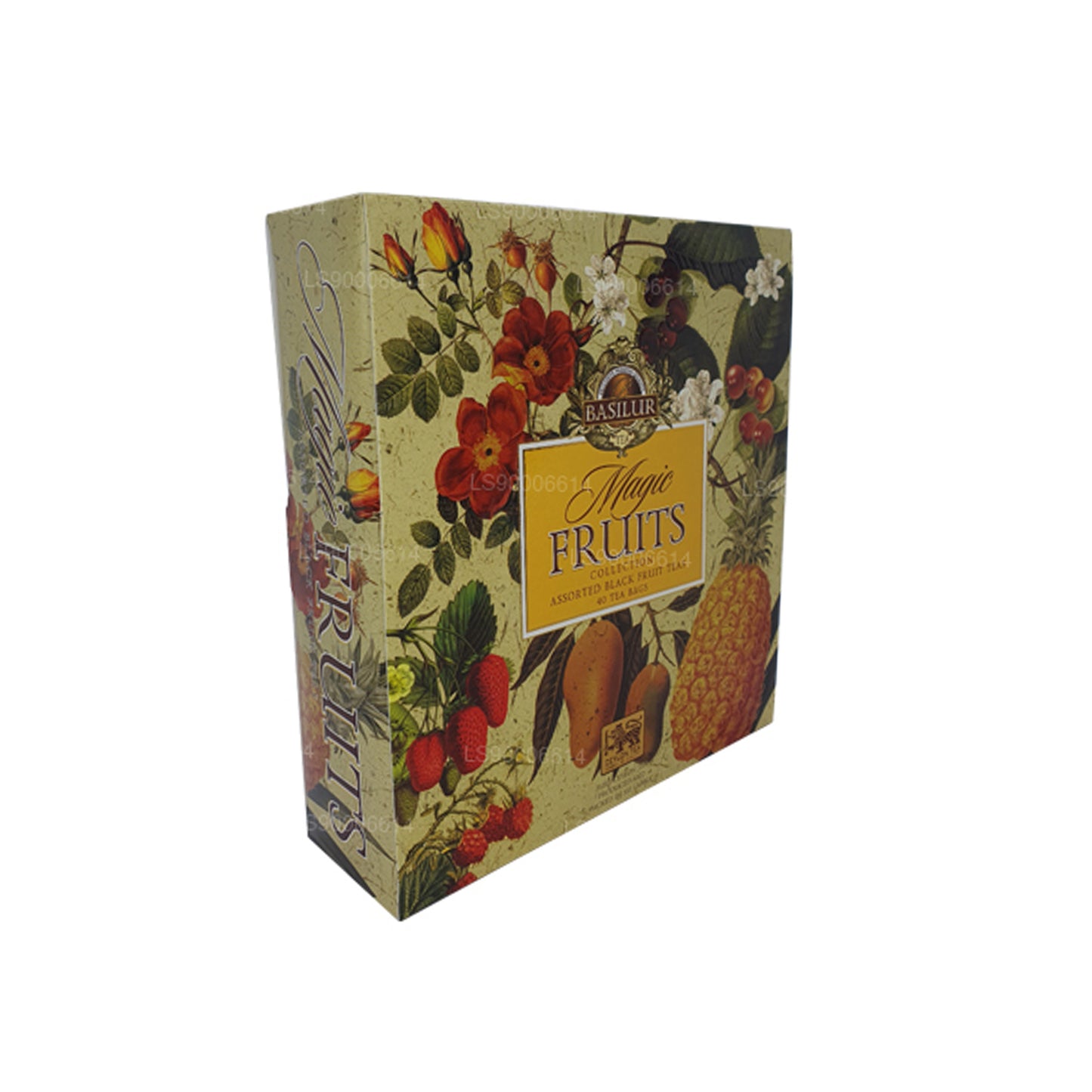 Bolsa de té Basilur Magic Fruits, variedad de frutas mágicas, 40 sobres (80 g)