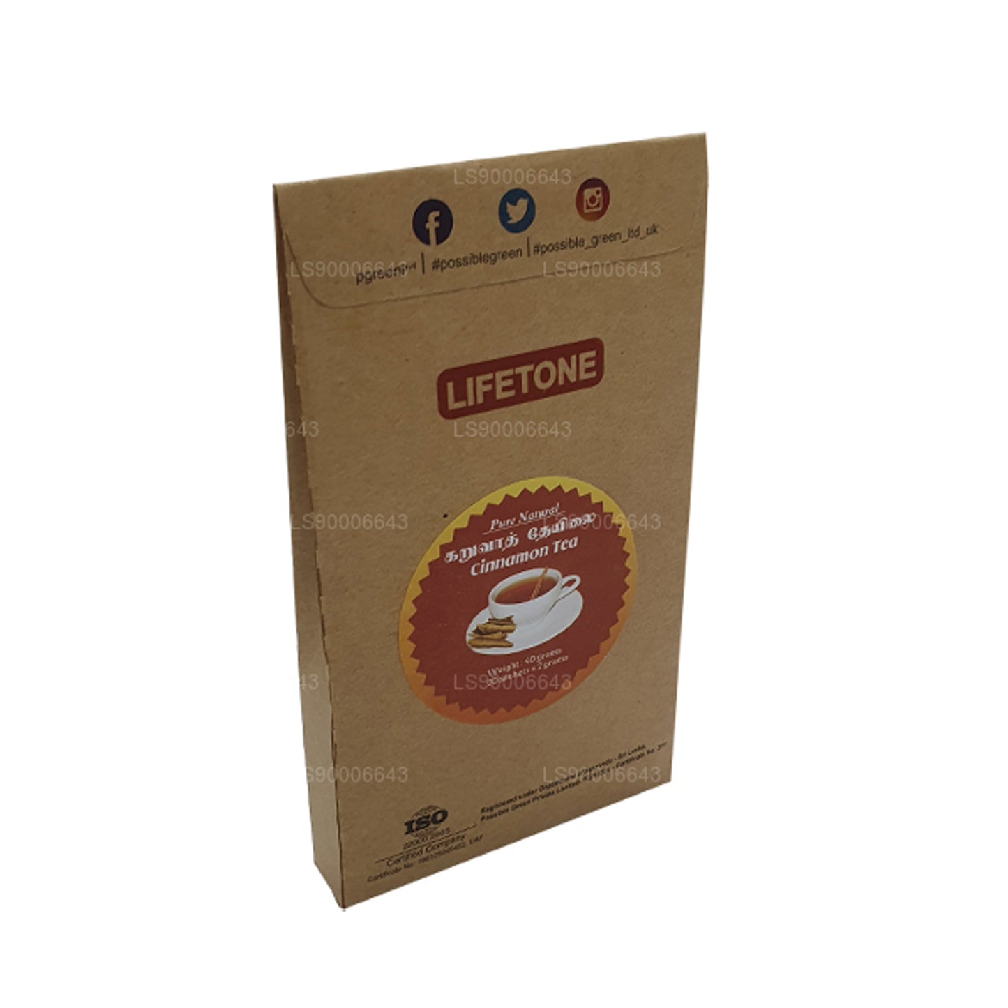 Té de canela Lifetone (40 g)
