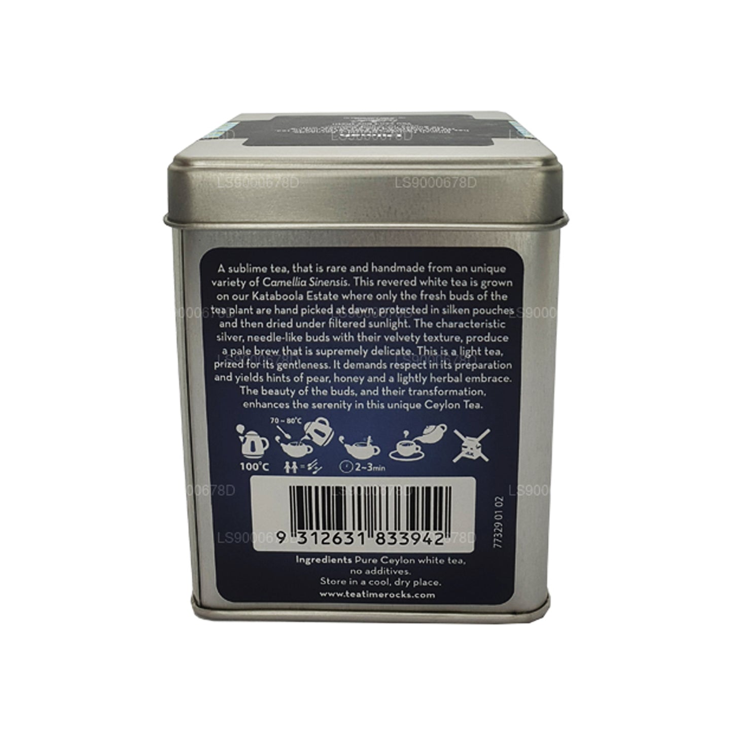 Té blanco Dilmah Ceylon Silver Tips (40 g), té suelto