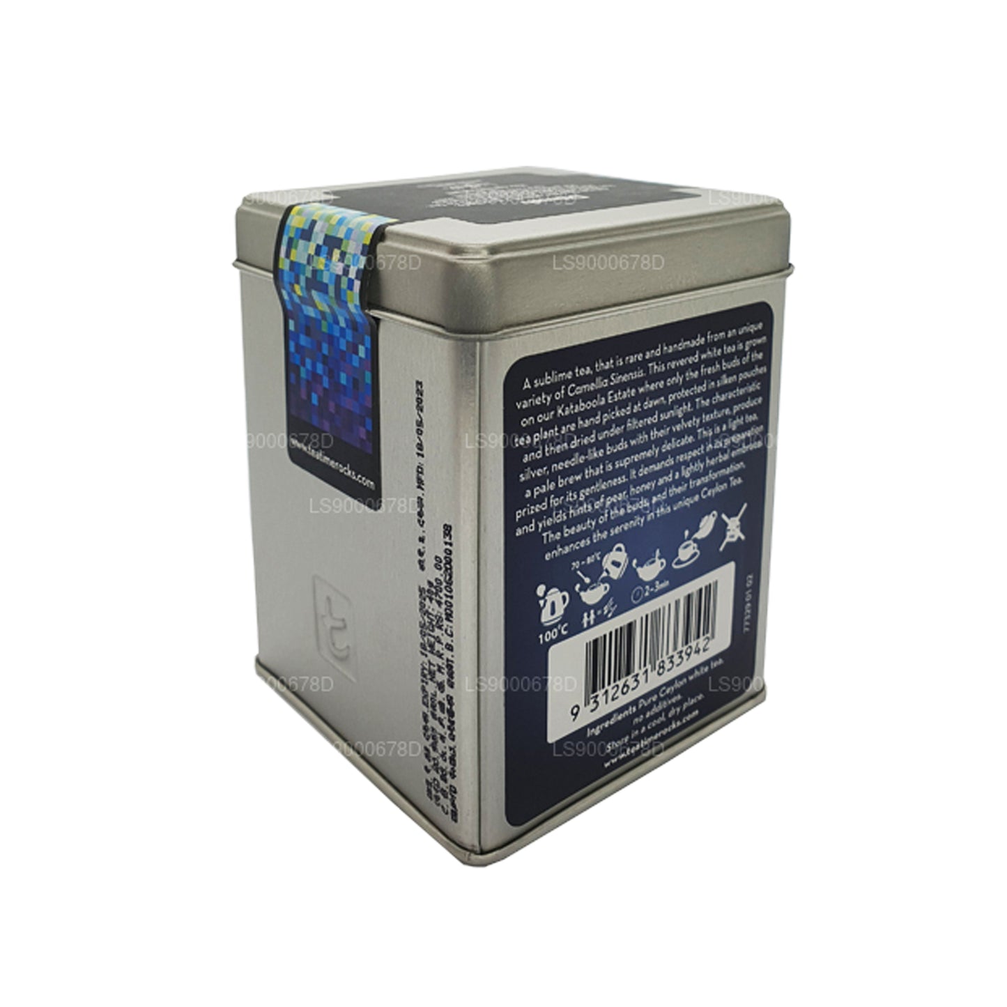 Té blanco Dilmah Ceylon Silver Tips (40 g), té suelto