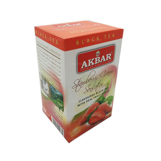 Crema de fresa Akbar Sensation (40 g) 20 bolsitas de té