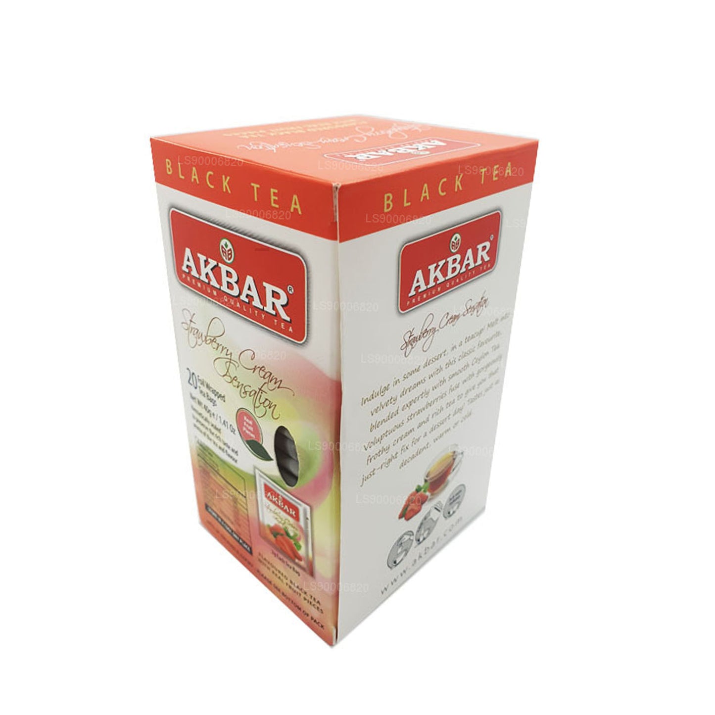 Crema de fresa Akbar Sensation (40 g) 20 bolsitas de té