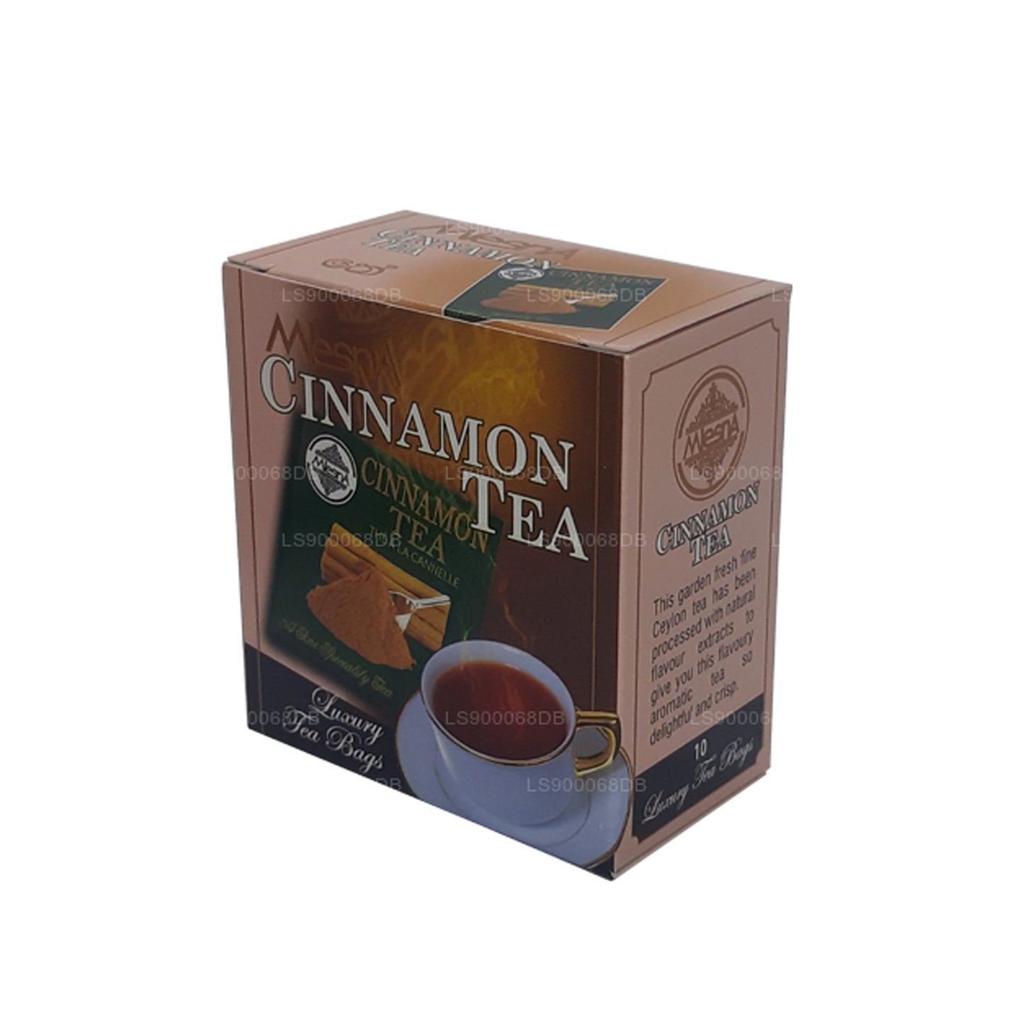 Té de canela Mlesna (20 g) 10 bolsitas de té de lujo