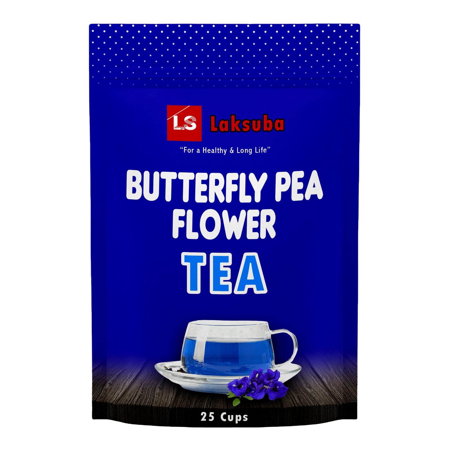 Té de flor de guisante mariposa de Ceilán Laksuba (16,25 g) 25 bolsitas