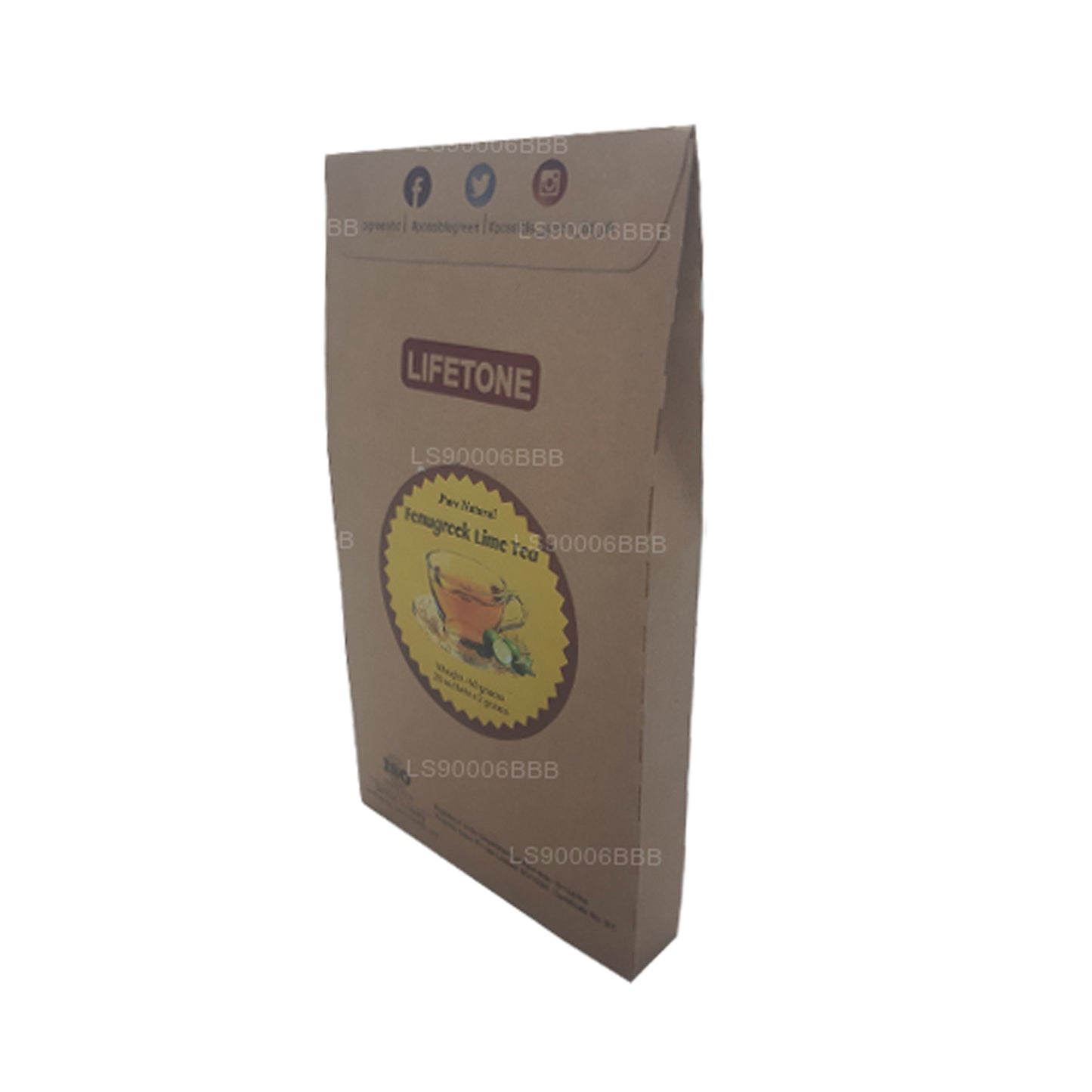 Lifetone Fenugreek Lime Tea (40g) 20 Tea Bags