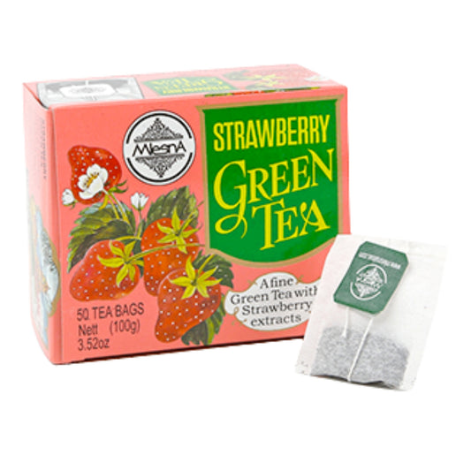 Té Verde de Fresa Mlesna (100 g) 50 Bolsitas