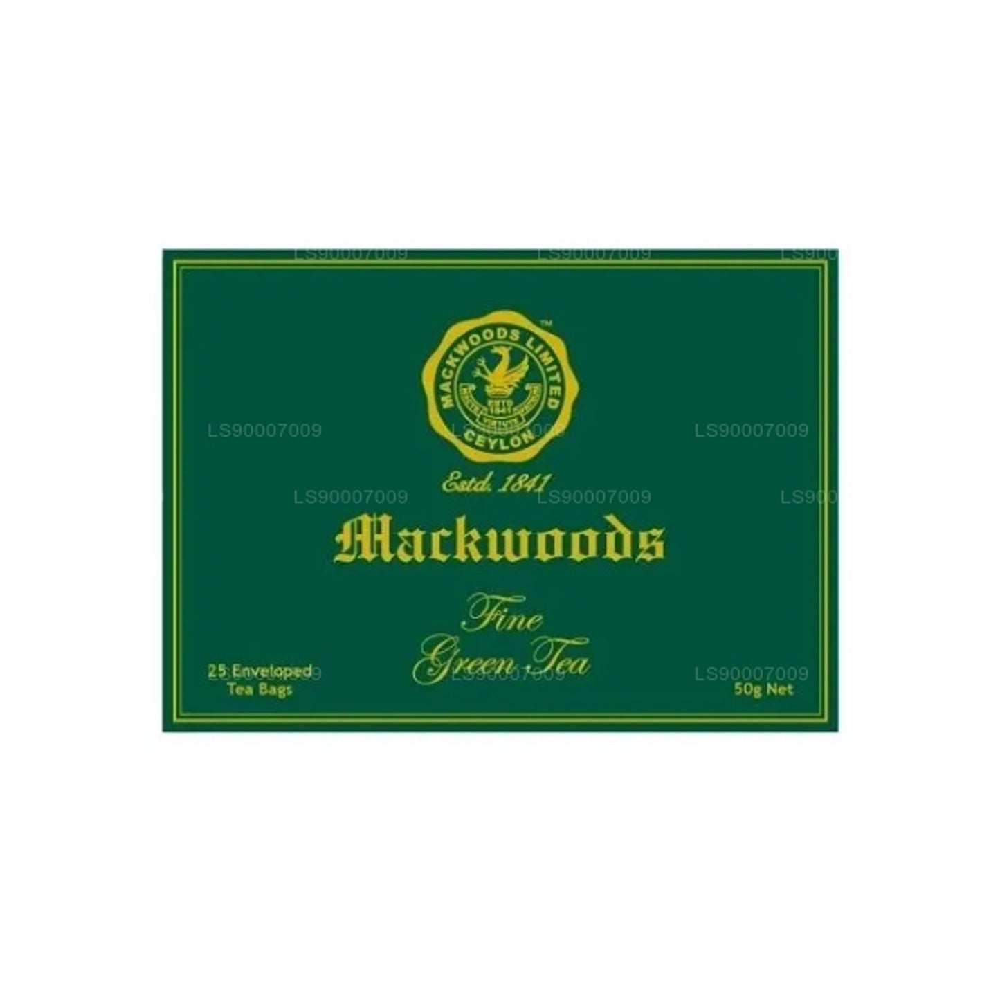Té verde fino Mackwoods (50 g) 25 bolsitas de té