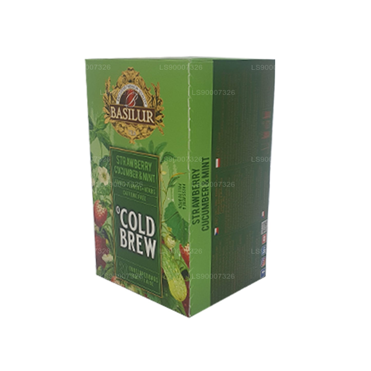Basilur Cold Brew «Fresa, pepino y menta» (40 g), caja