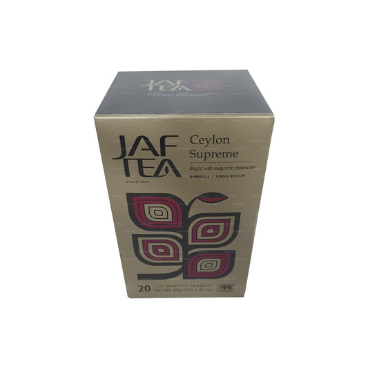 Bolsa de té Jaf Tea Classic Gold Collection Ceylon Supreme con sobre de aluminio (40 g)