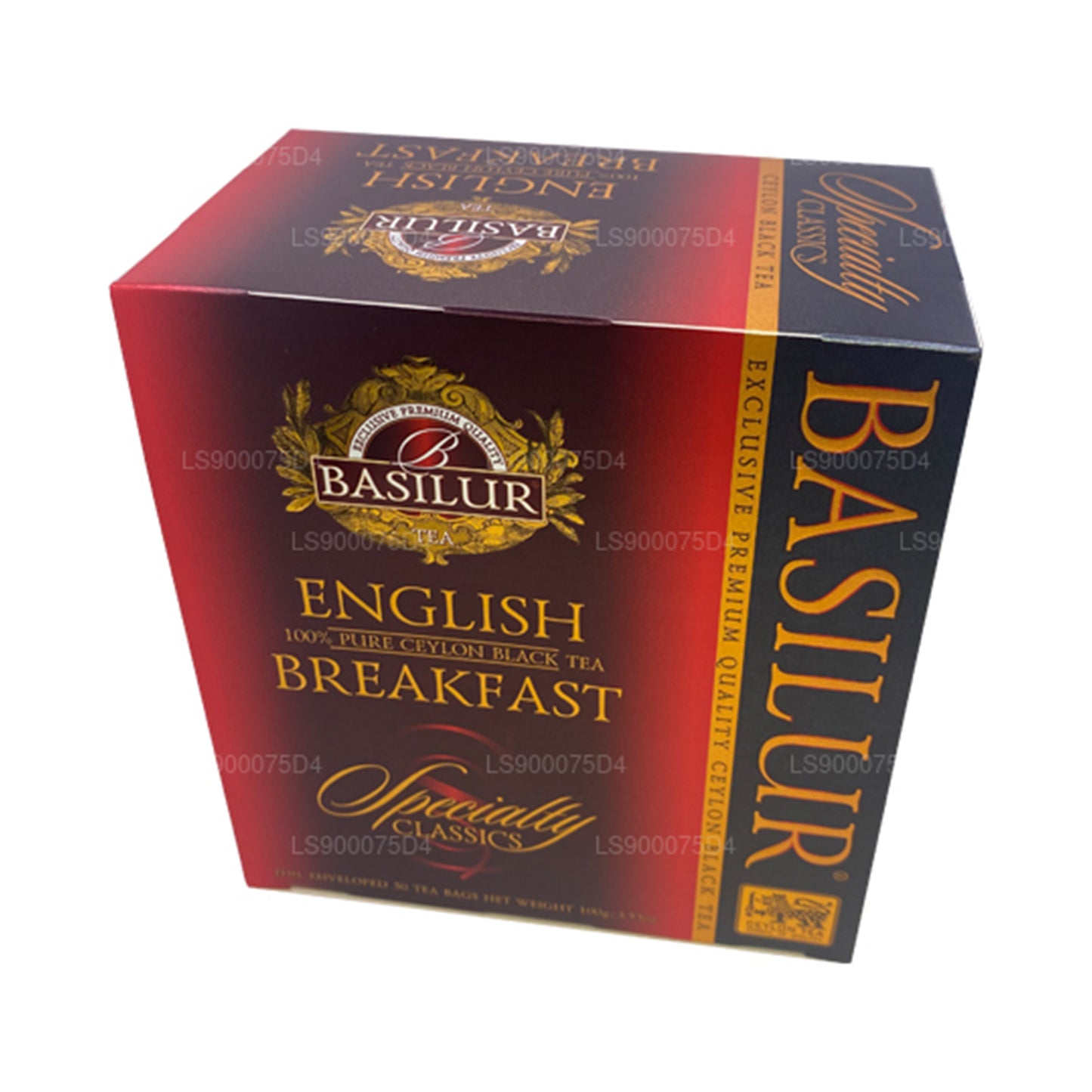Té negro puro de Ceilán Basilur English Breakfast (200 g) 100 bolsitas