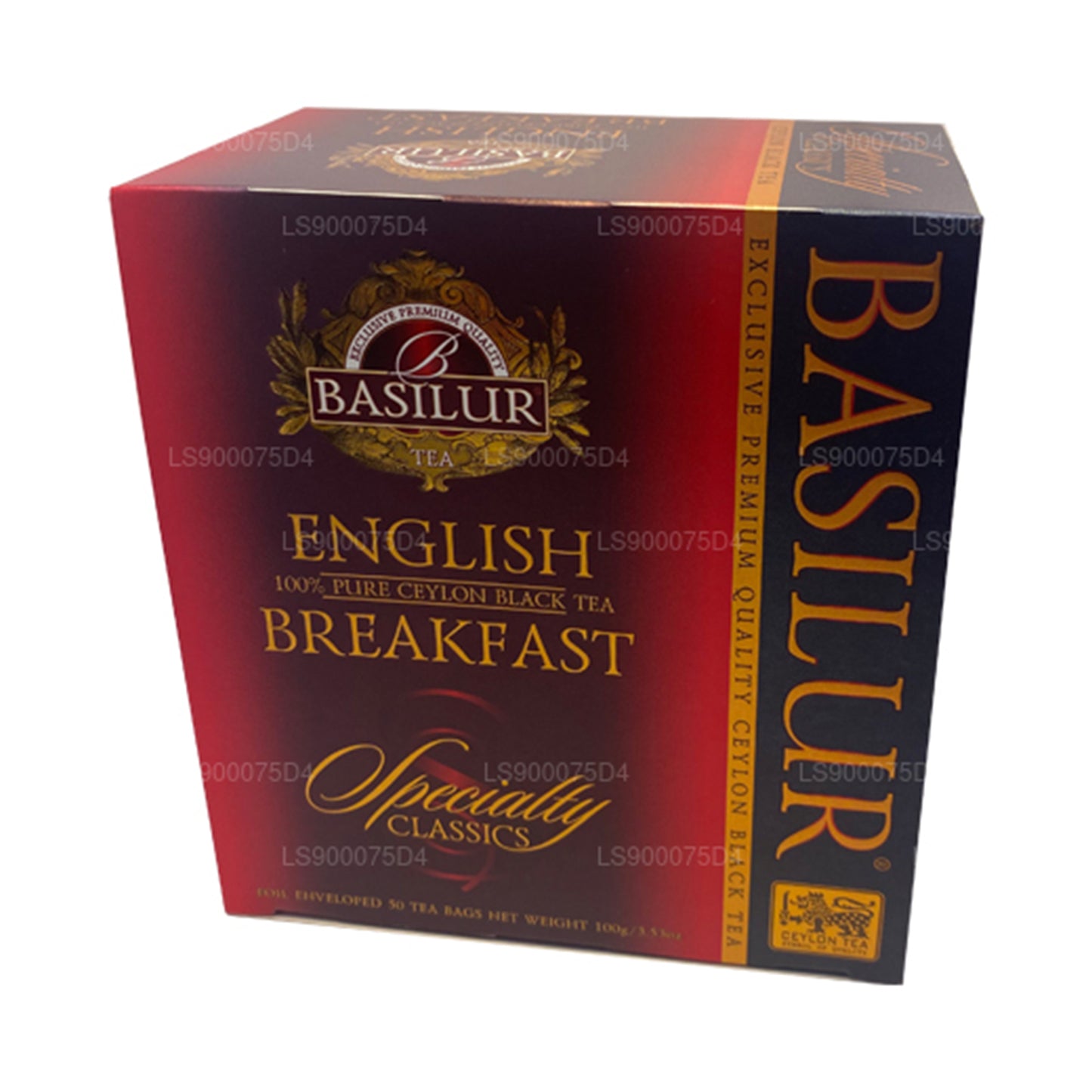 Té negro puro de Ceilán Basilur English Breakfast (200 g) 100 bolsitas