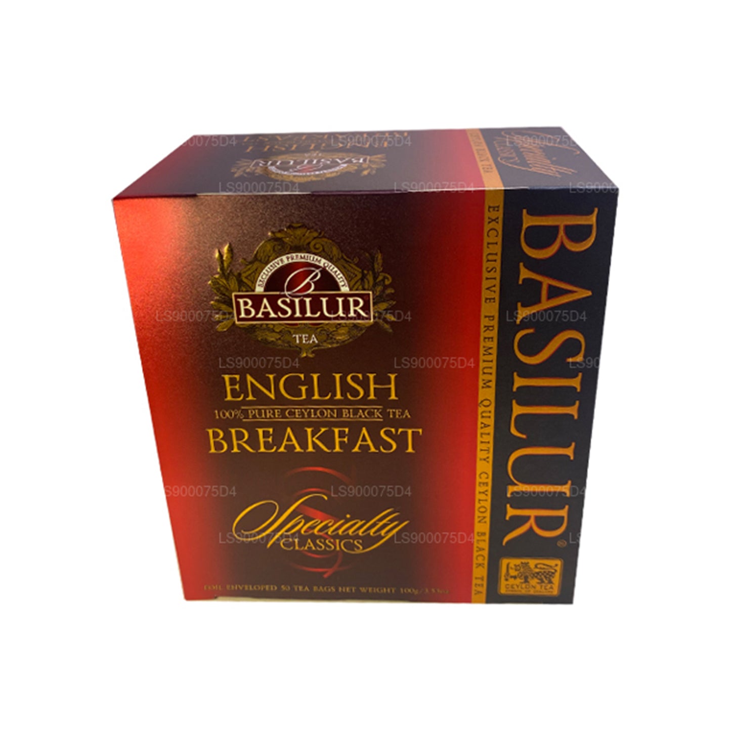 Té negro puro de Ceilán Basilur English Breakfast (200 g) 100 bolsitas