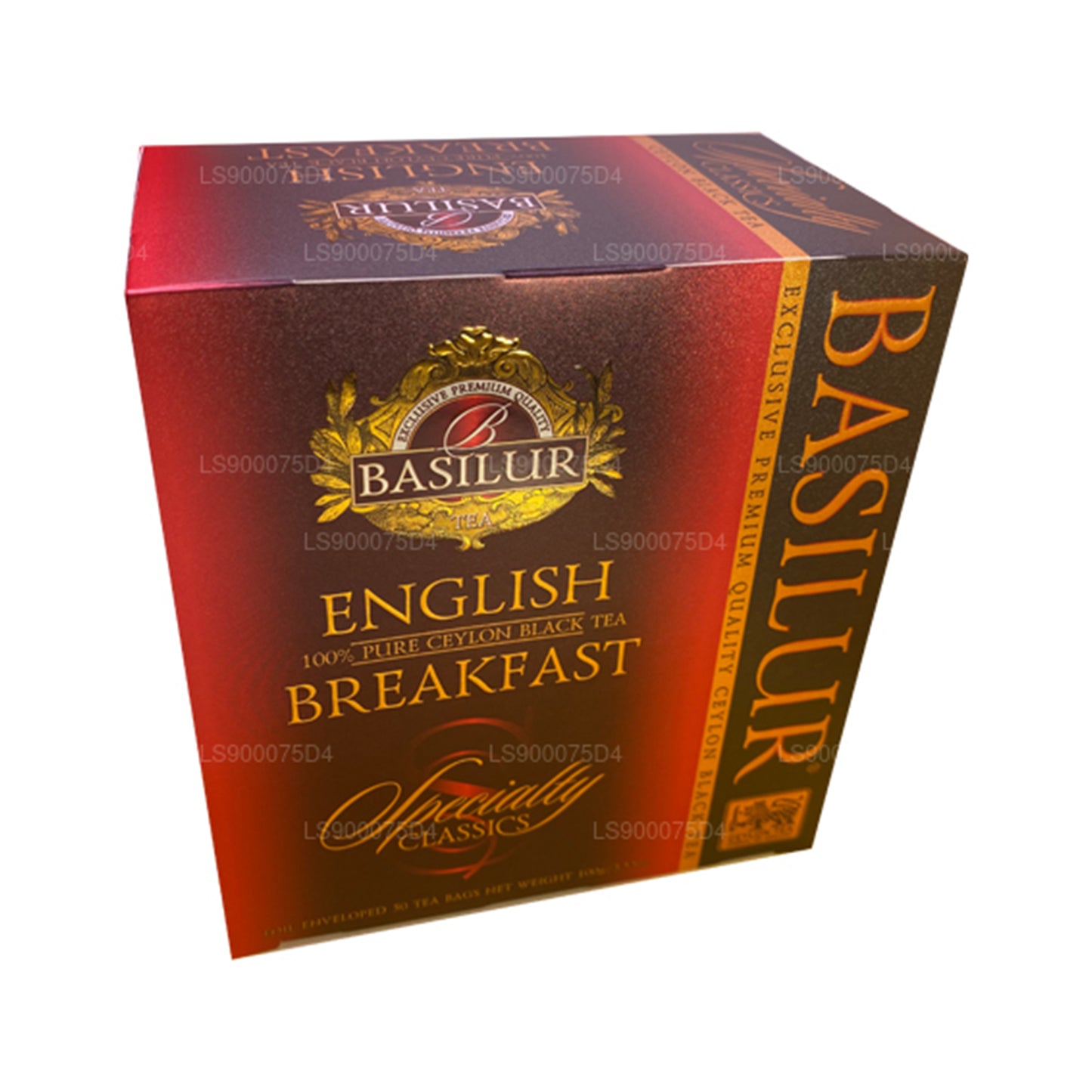 Té negro puro de Ceilán Basilur English Breakfast (200 g) 100 bolsitas