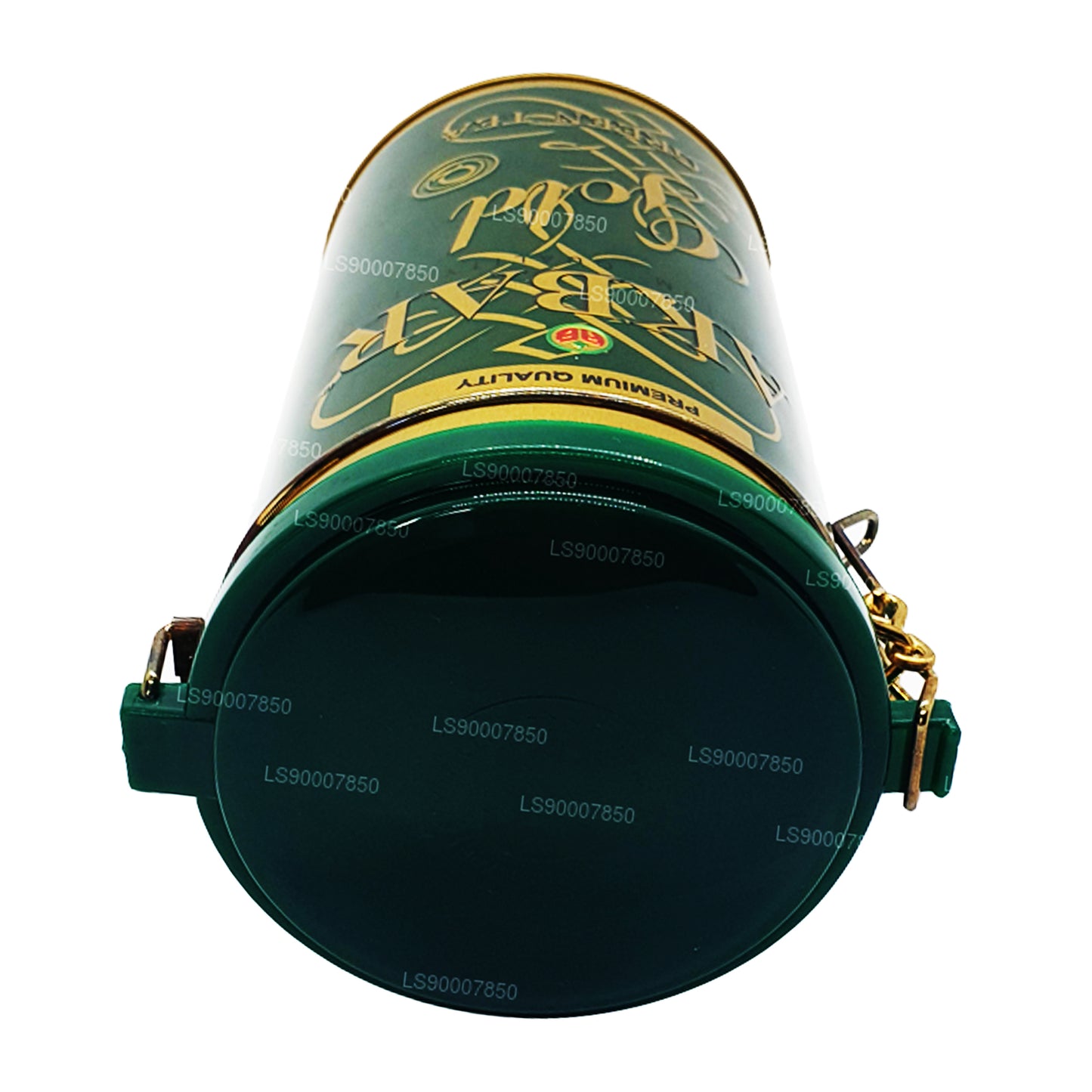 Té de hojas de té verde Akbar Gold (275 g) en lata