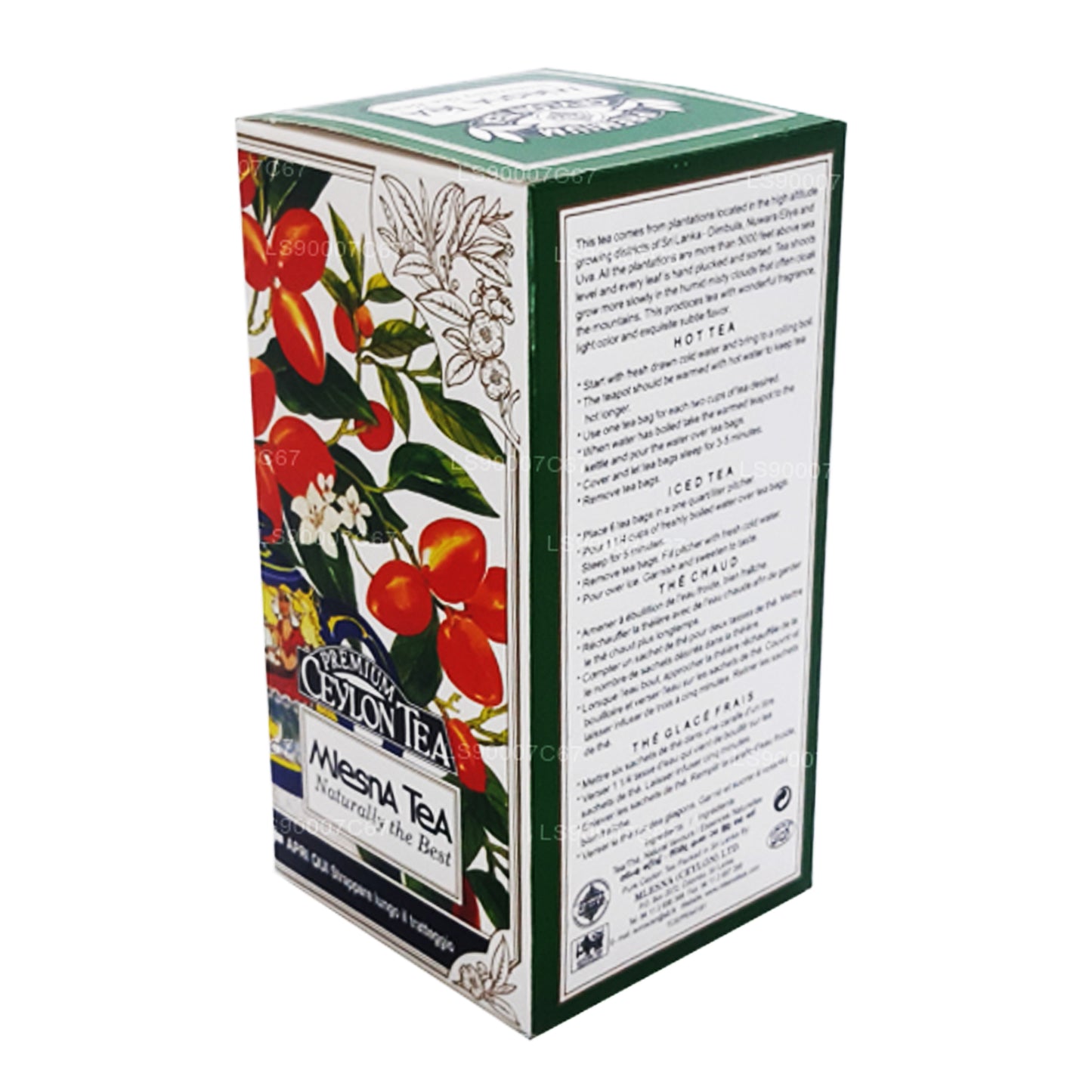 Bolsitas de té de lujo Mlesna Peach Albaricot (60 g)