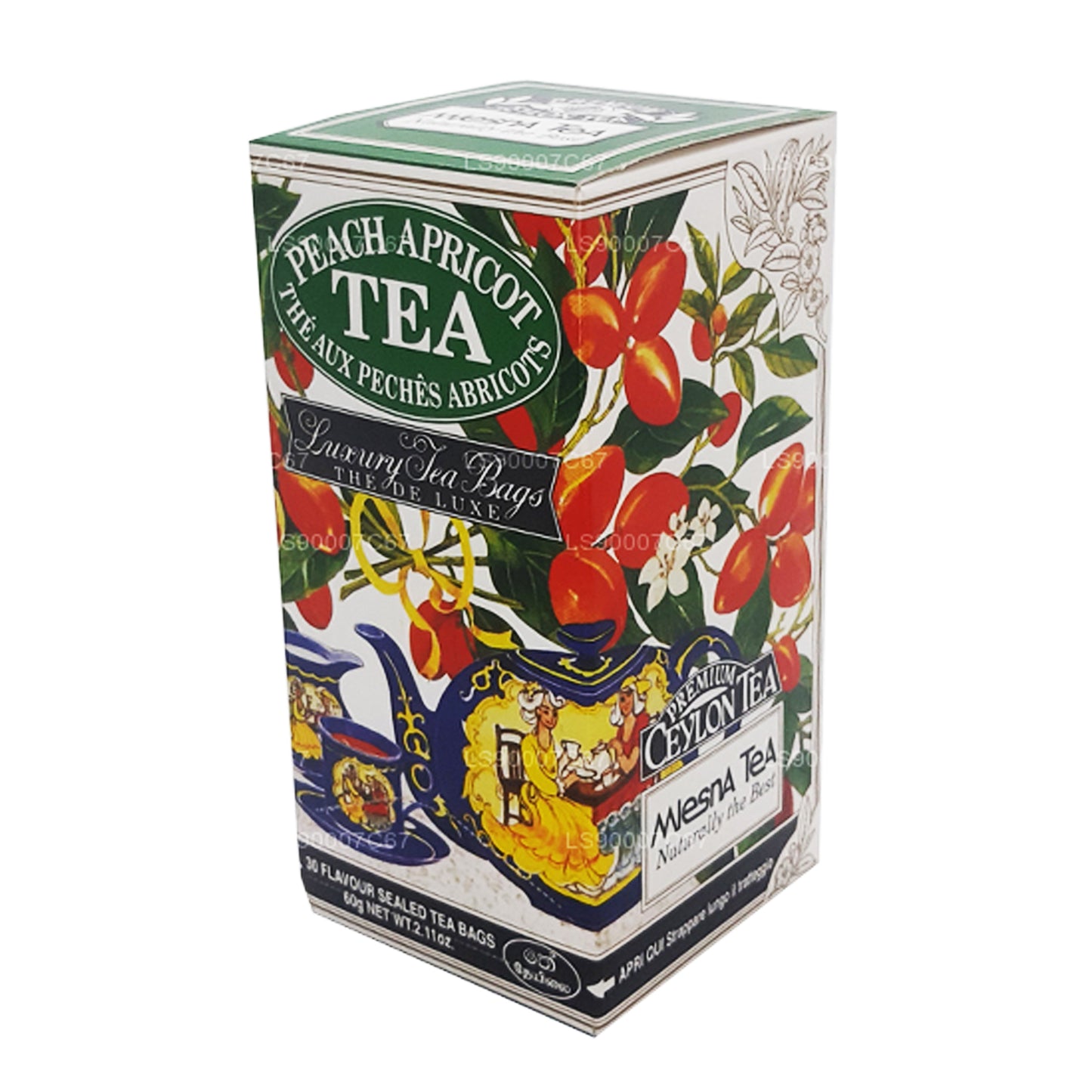Bolsitas de té de lujo Mlesna Peach Albaricot (60 g)