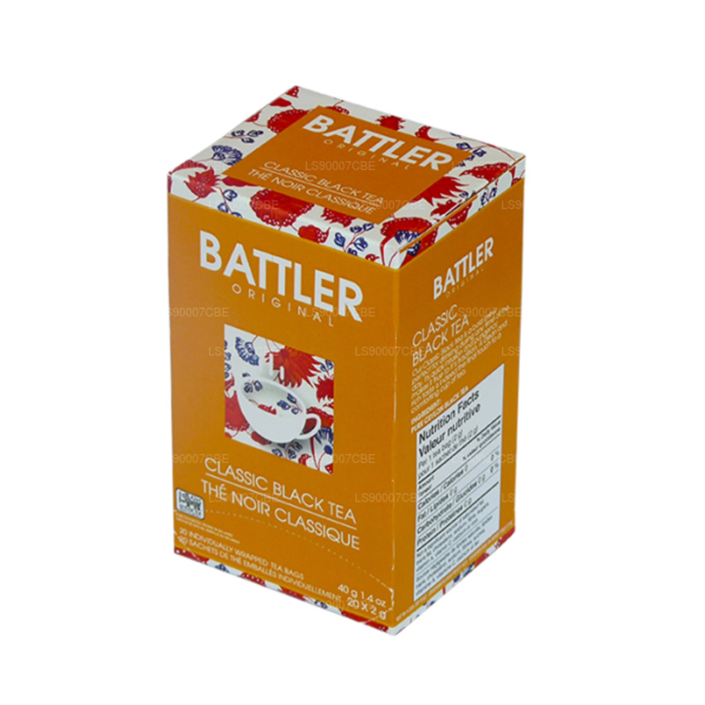 Té negro clásico Battler Original (40 g) 20 bolsitas de té