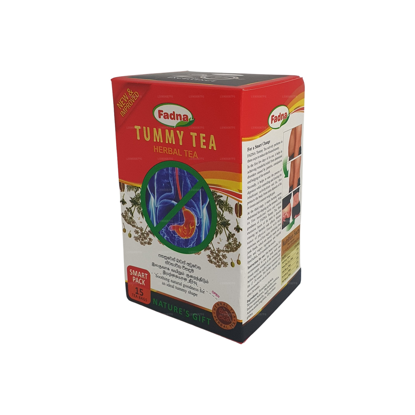 Té para barriga Fadna (40 g), 20 bolsitas de té