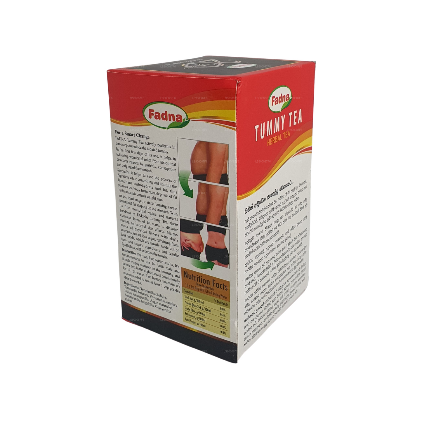 Té para barriga Fadna (40 g), 20 bolsitas de té