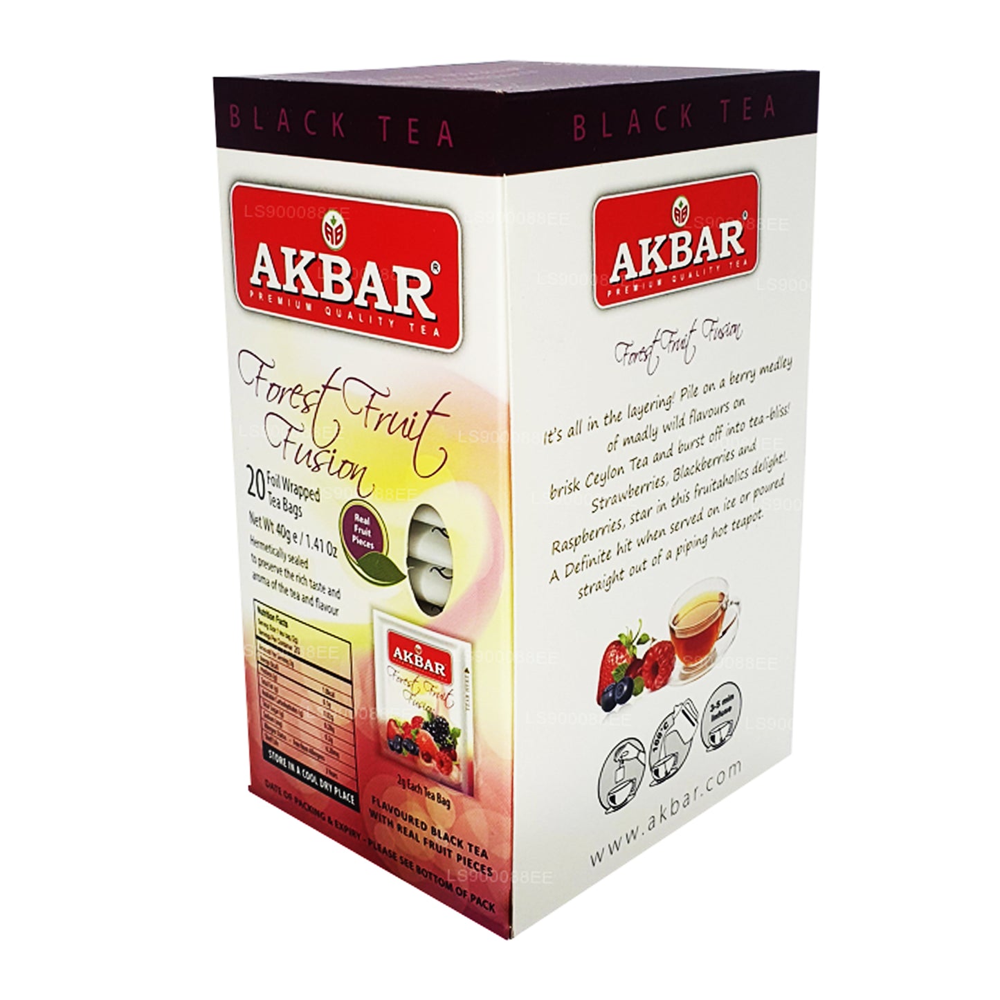Akbar Forest Fruit Fusion (40 g) 20 bolsitas de té