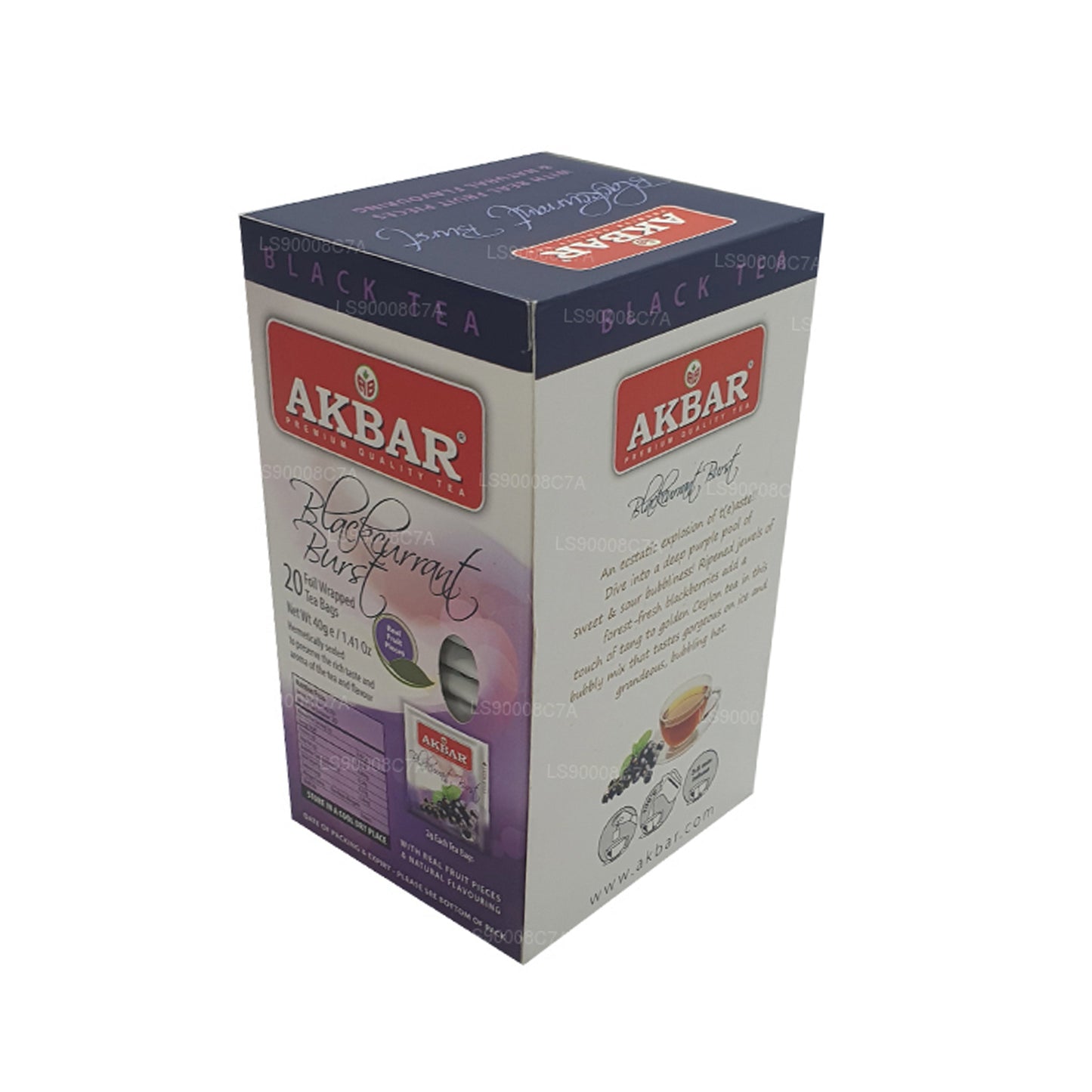 20 bolsitas de té Akbar Blackcurrant Burst (40 g)