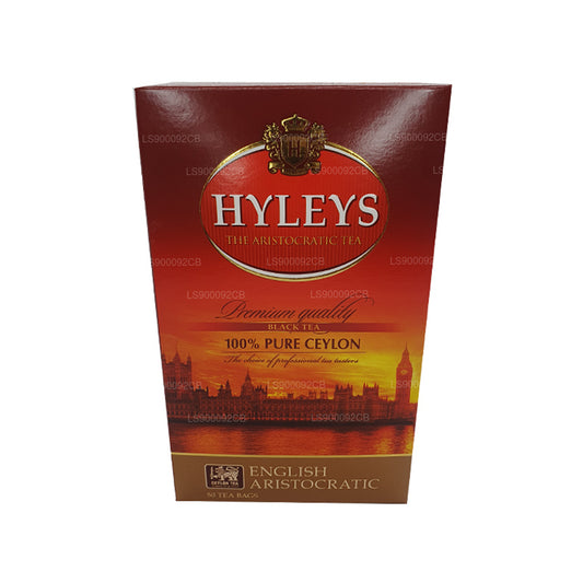 Té negro de alta calidad HYLEYS, 50 bolsitas de té (100 g)