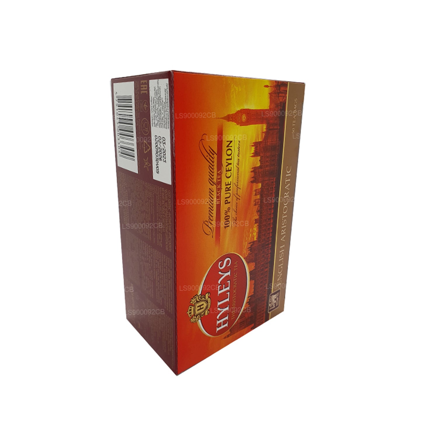 Té negro de alta calidad HYLEYS, 50 bolsitas de té (100 g)