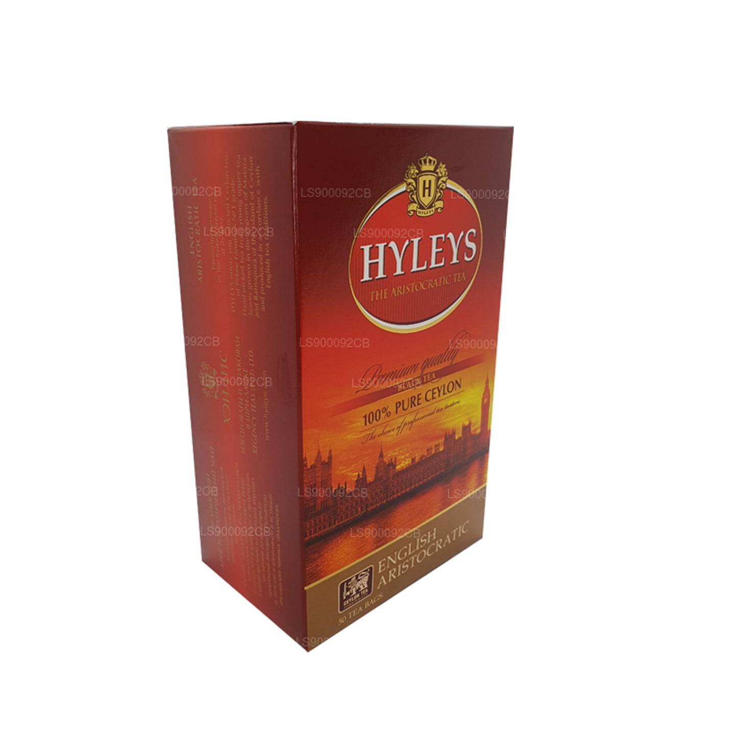 Té negro de alta calidad HYLEYS, 50 bolsitas de té (100 g)