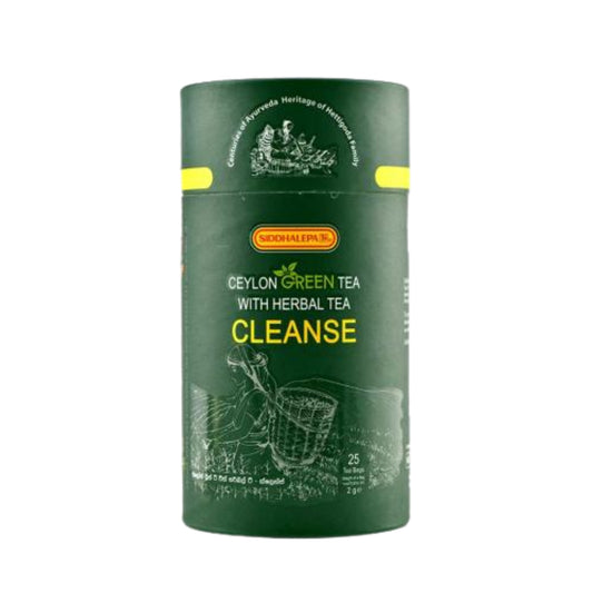 Siddhalepa Ceylon Green Tea with Herbal Tea Cleanse (25 Tea Bags)