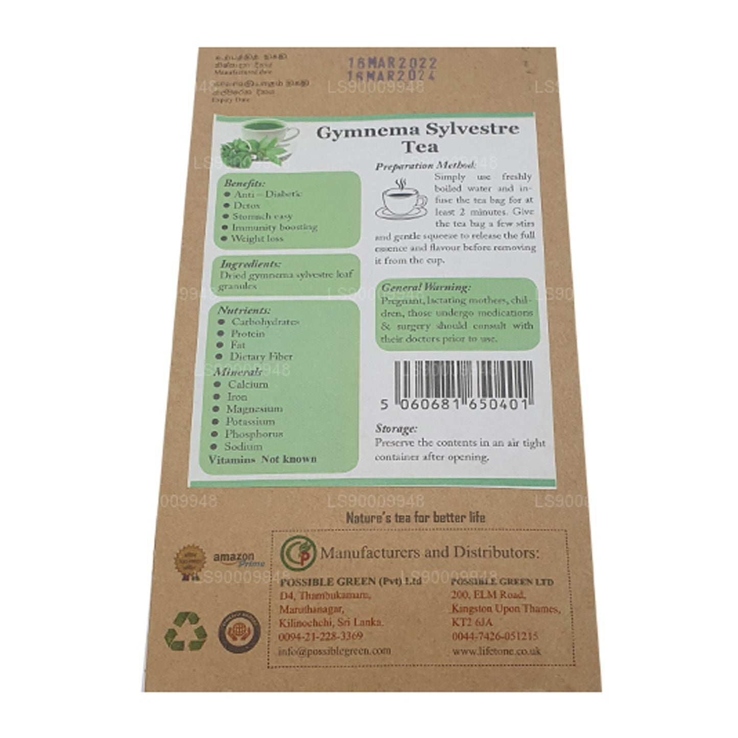 Té Lifetone Gymnema Sylvester (40 g)