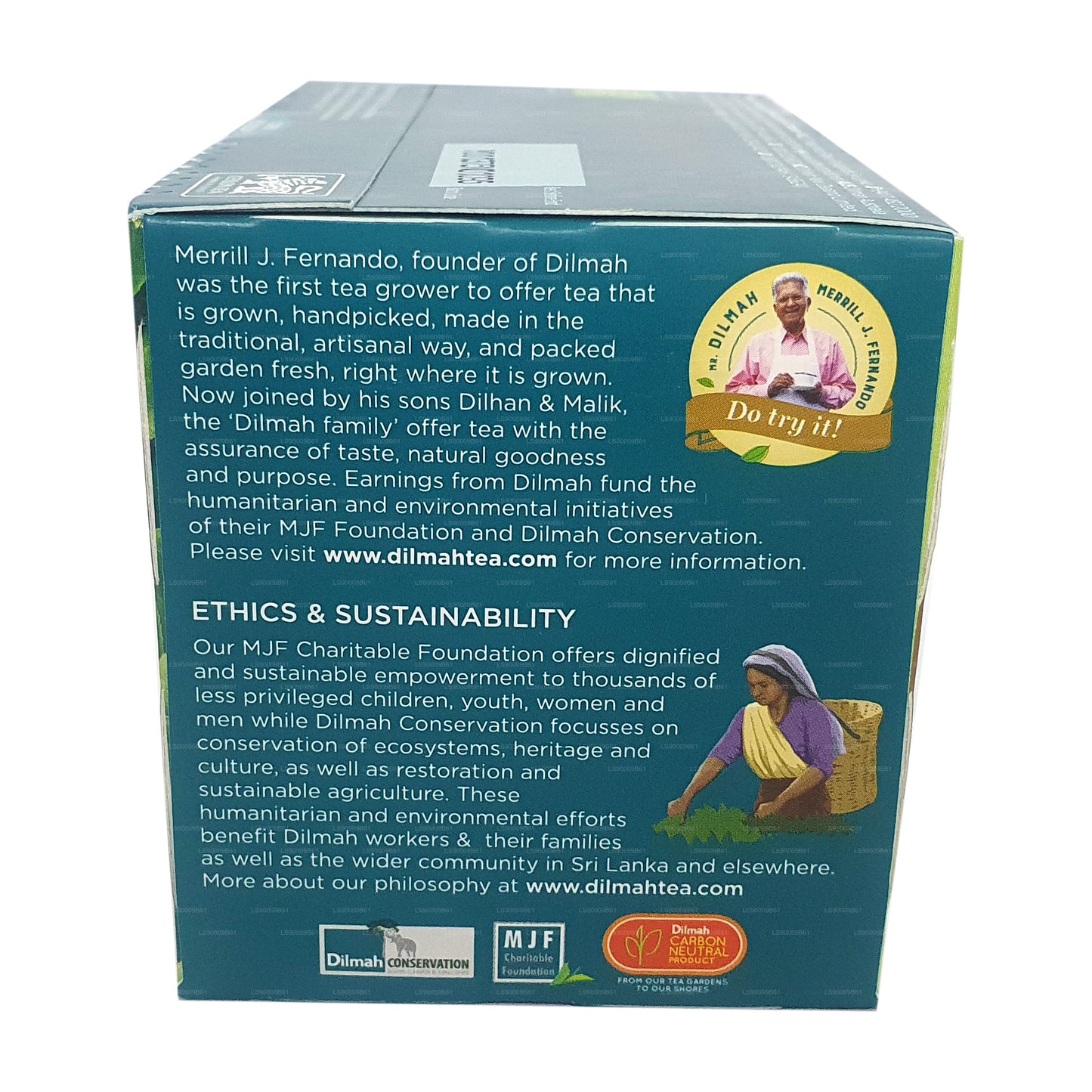 Té orgánico Dilmah (100 g) 50 bolsitas de té