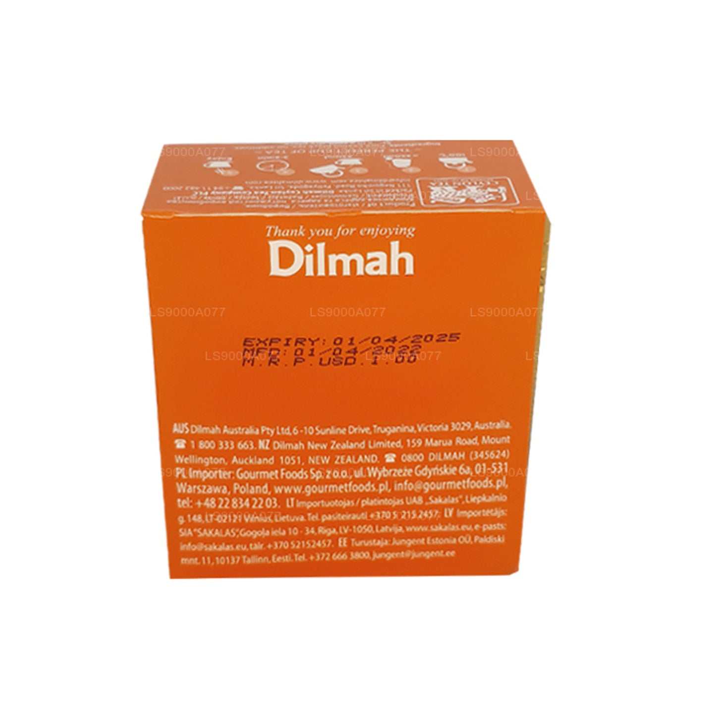 10 bolsitas de té Dilmah Ceylon Supreme (20 g)