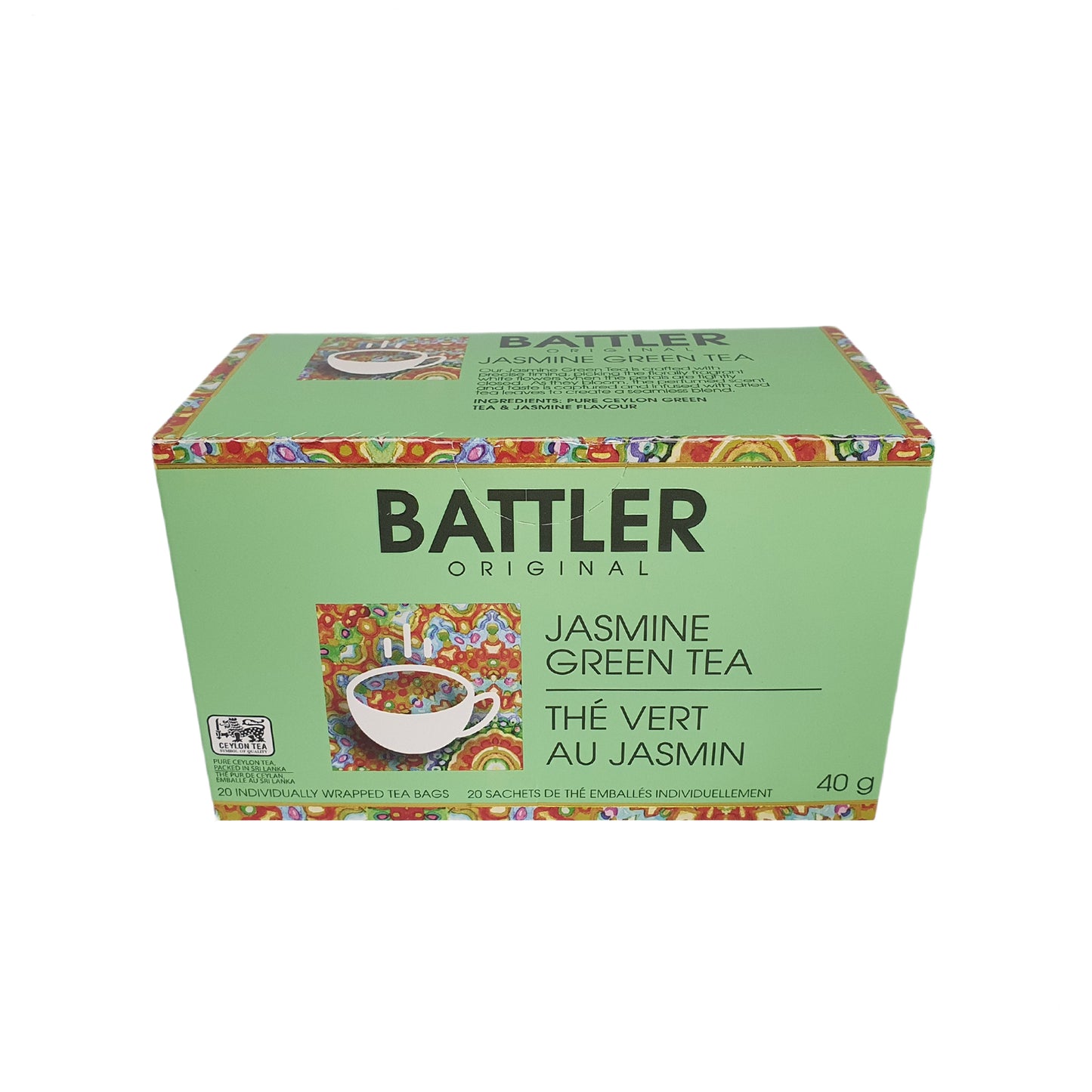 Té Verde Jazmín Original Battler (40 g) 20 Bolsitas