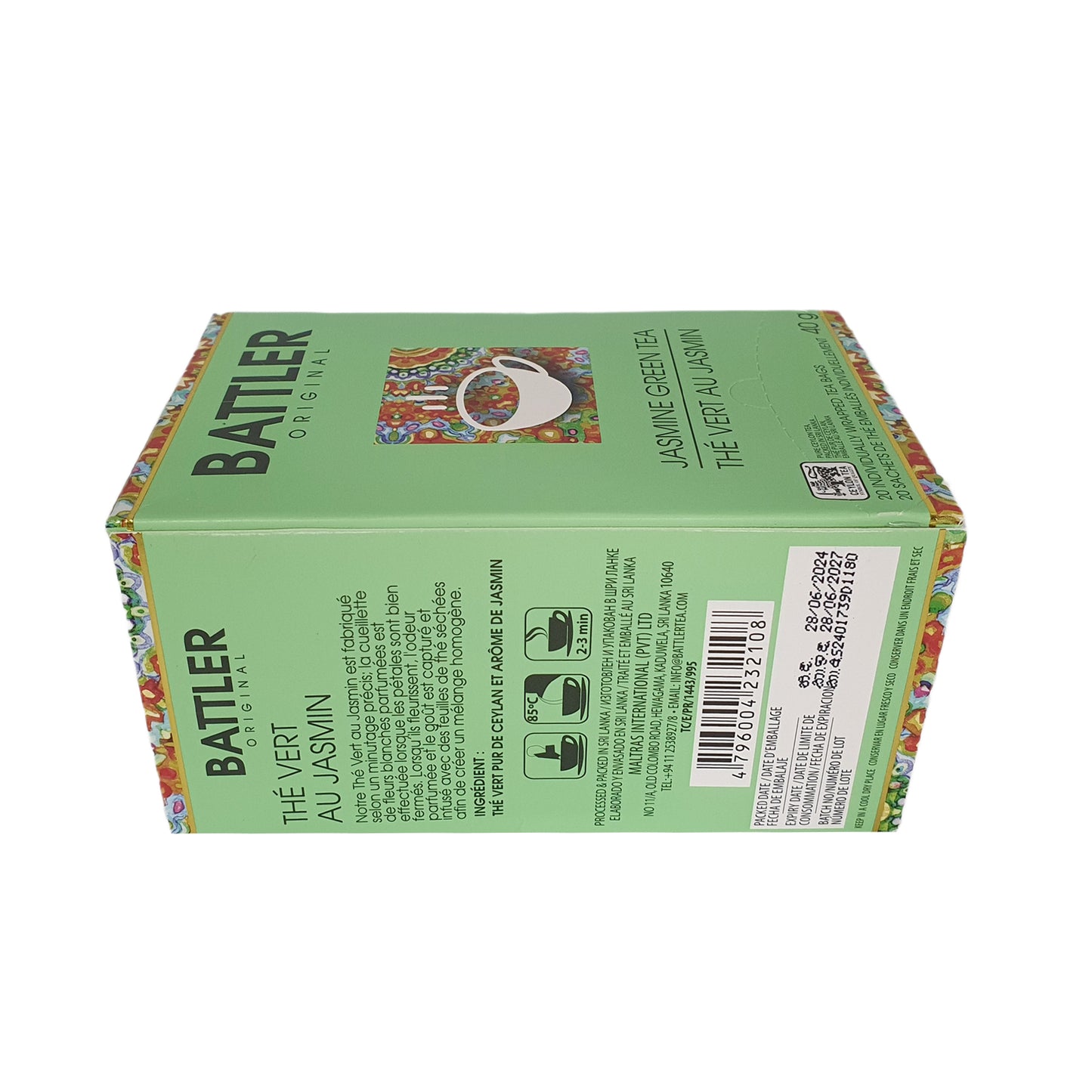 Té Verde Jazmín Original Battler (40 g) 20 Bolsitas