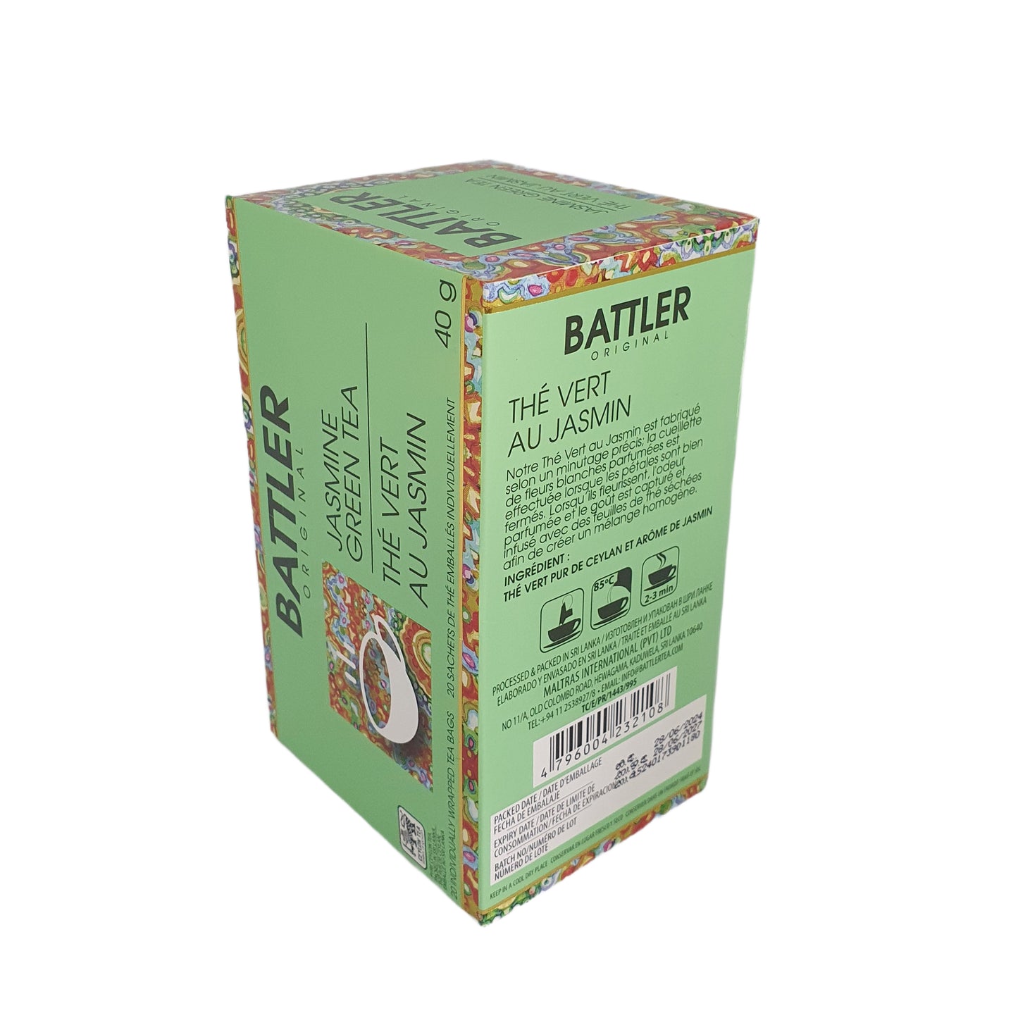 Té Verde Jazmín Original Battler (40 g) 20 Bolsitas