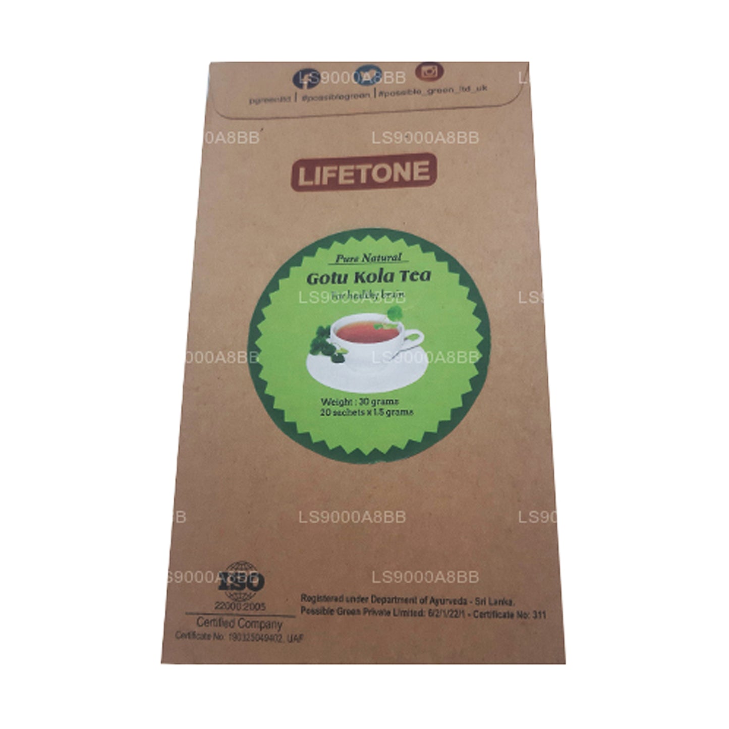 Té Lifetone Gotukola (30 g)