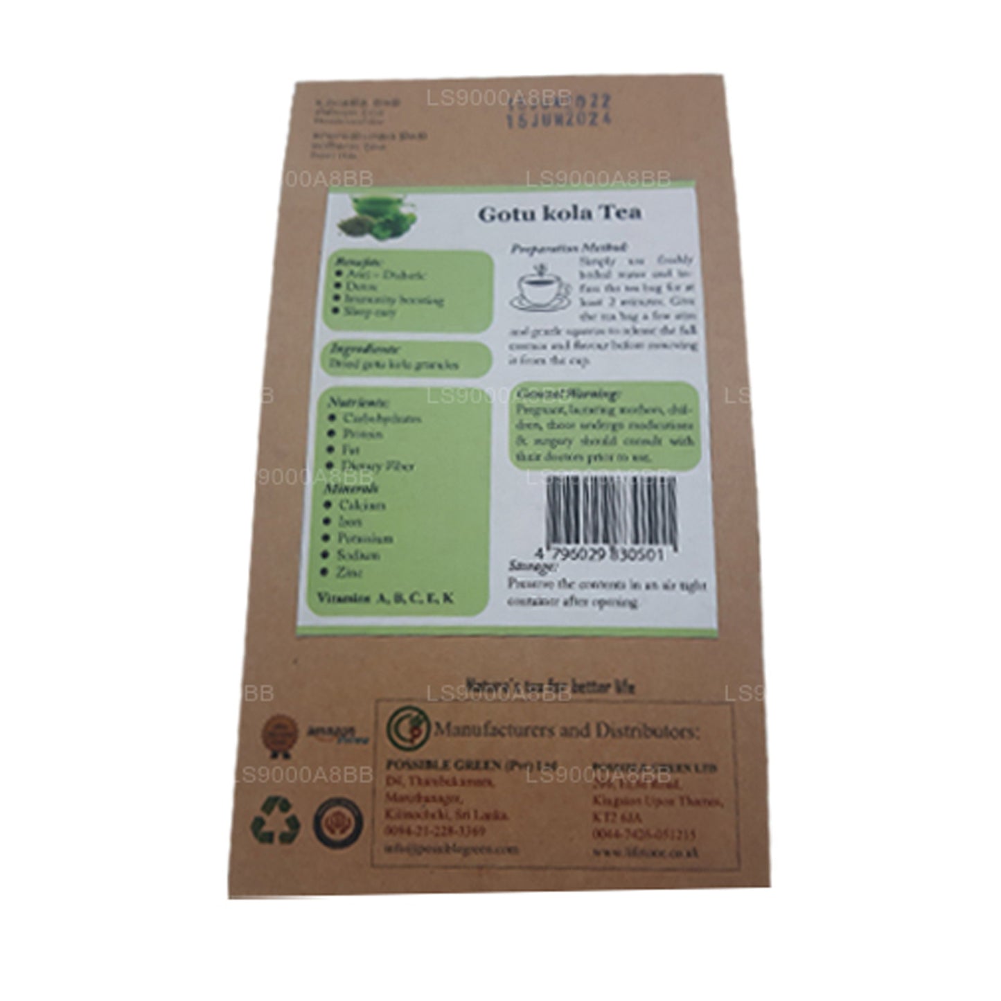 Té Lifetone Gotukola (30 g)